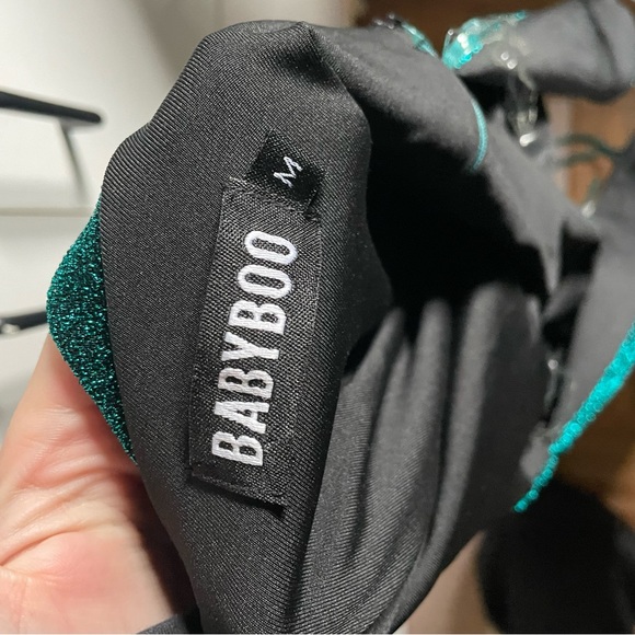 BabyBoo green sparkly backless dress - Picture 3 of 4